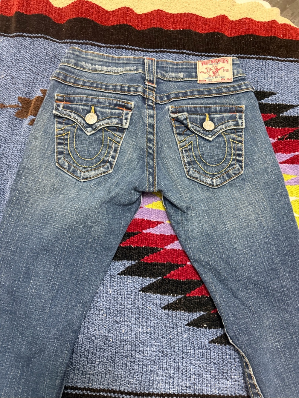 True Religion Y2K very low rise jeans size 25